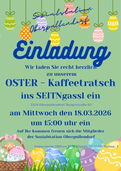 grünes Plakat mit Termin und Details, Abbildung Ostereier grünes Plakat mit Termin und Details, Abbildung Ostereier