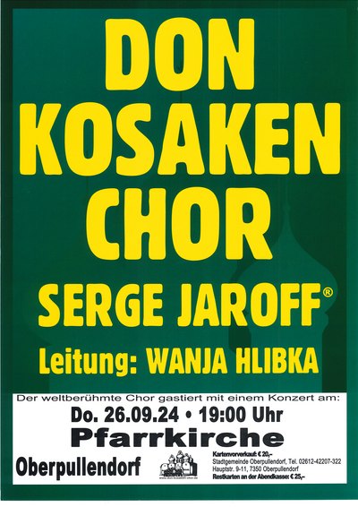 Plakat mit Termin