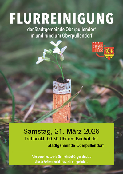 grünes Plakat mit Termin und Details, Abbildung Zigarettenstummel aus der Blume rauswächst grünes Plakat mit Termin und Details, Abbildung Zigarettenstummel aus der Blume rauswächst