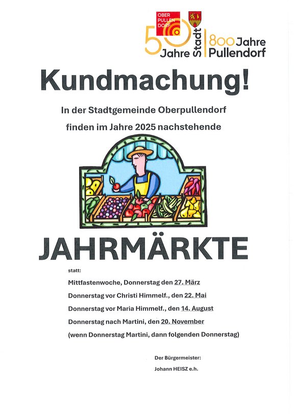 Termine und Grafik Markt