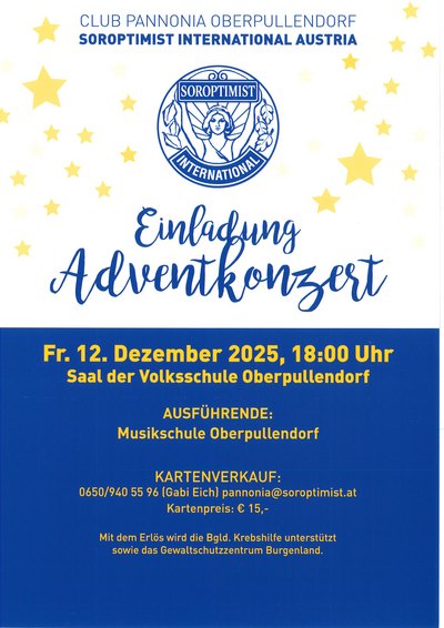 Plakat mit Termin und Details, blaues Logo und Schriift Plakat mit Termin und Details, blaues Logo und Schrift