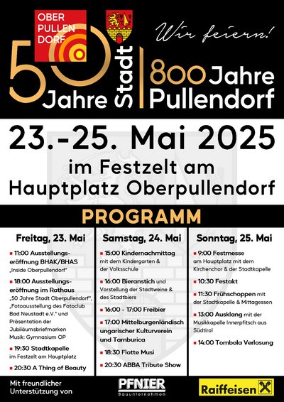 Plakat mit Logo und Terminen