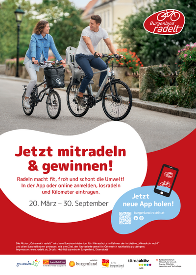 Plakat mit Termin und Radfahrer