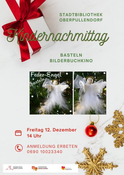 Plakat mit Termin und Details, rote Schleife, Weihnachtssterne und -kugeln Plakat mit Termin und Details, rote Schleife, Weihnachtssterne und -kugeln