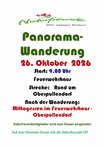 Plakat mit Termin und Details Logo Naturfreunde Plakat mit Termin und Details Logo Naturfreunde