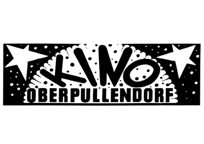 Logo schwarz weiß Kino Schriftzug gebogen Logo schwarz weiß Kino Schriftzug gebogen