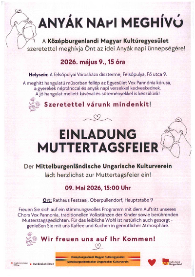 Plakat mit Termin und Details ungar-deutsch Plakat mit Termin und Details ungar-deutsch