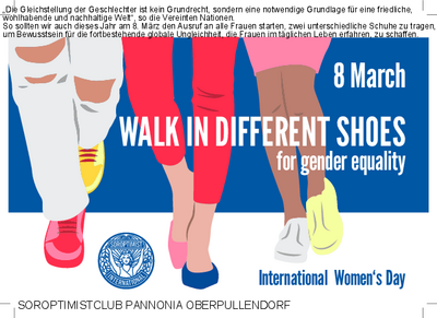 Plakat mit Termin und Füßen mit unterschiedlichen Schuhen Plakat mit Termin und Füßen mit unterschiedlichen Schuhen