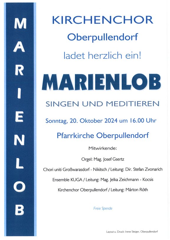 Plakat mit Termin und Details