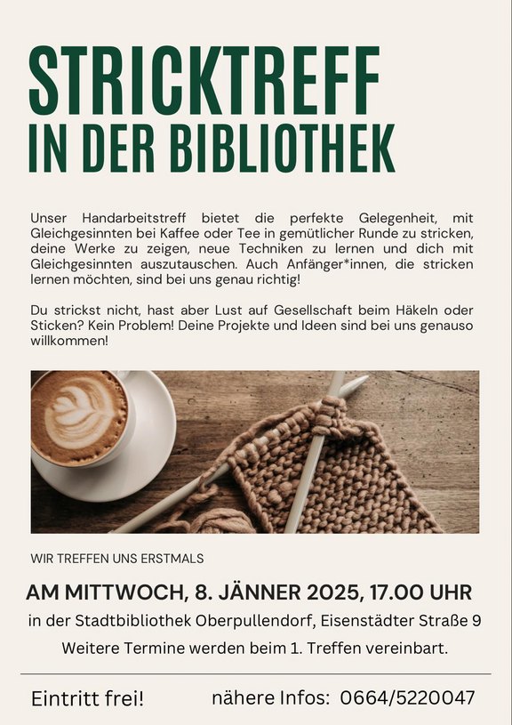 Plakat mit Termin und Details